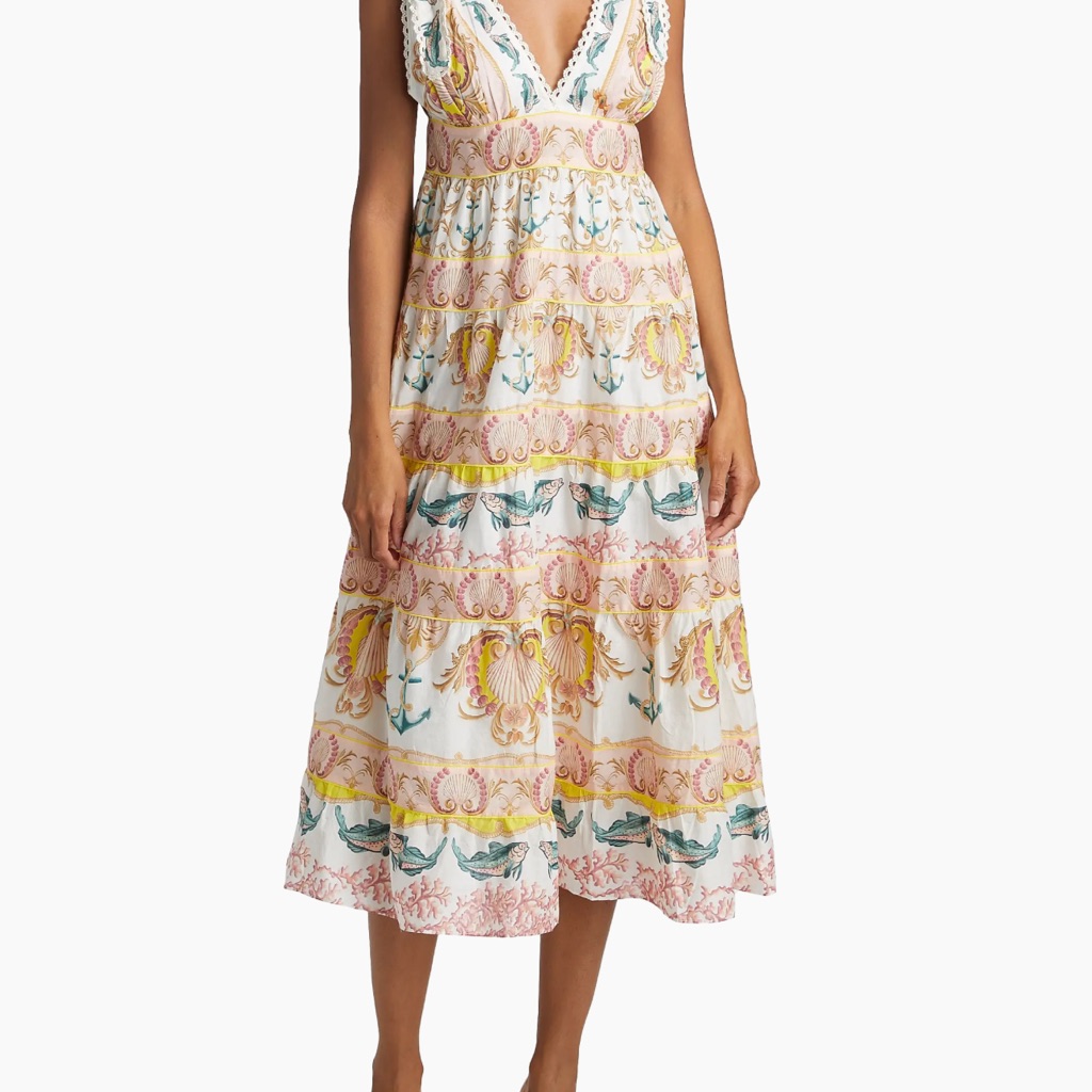 Farm Rio Multicolor Midi Dress